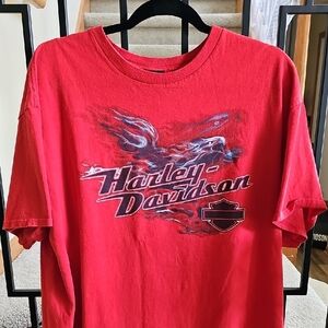 Harley-Davidson Red Graphic T-Shirt XL